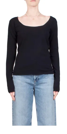 6397 - Scoop Neck Long Sleeve Top