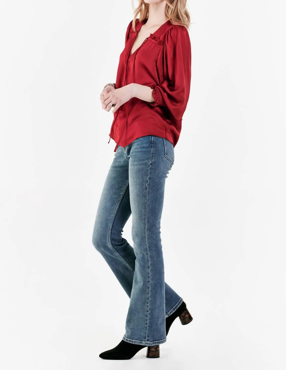 AMELIA RUCHED TOP