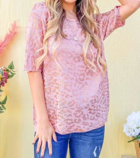 And The Why - Leopard Foil Summer Sweater