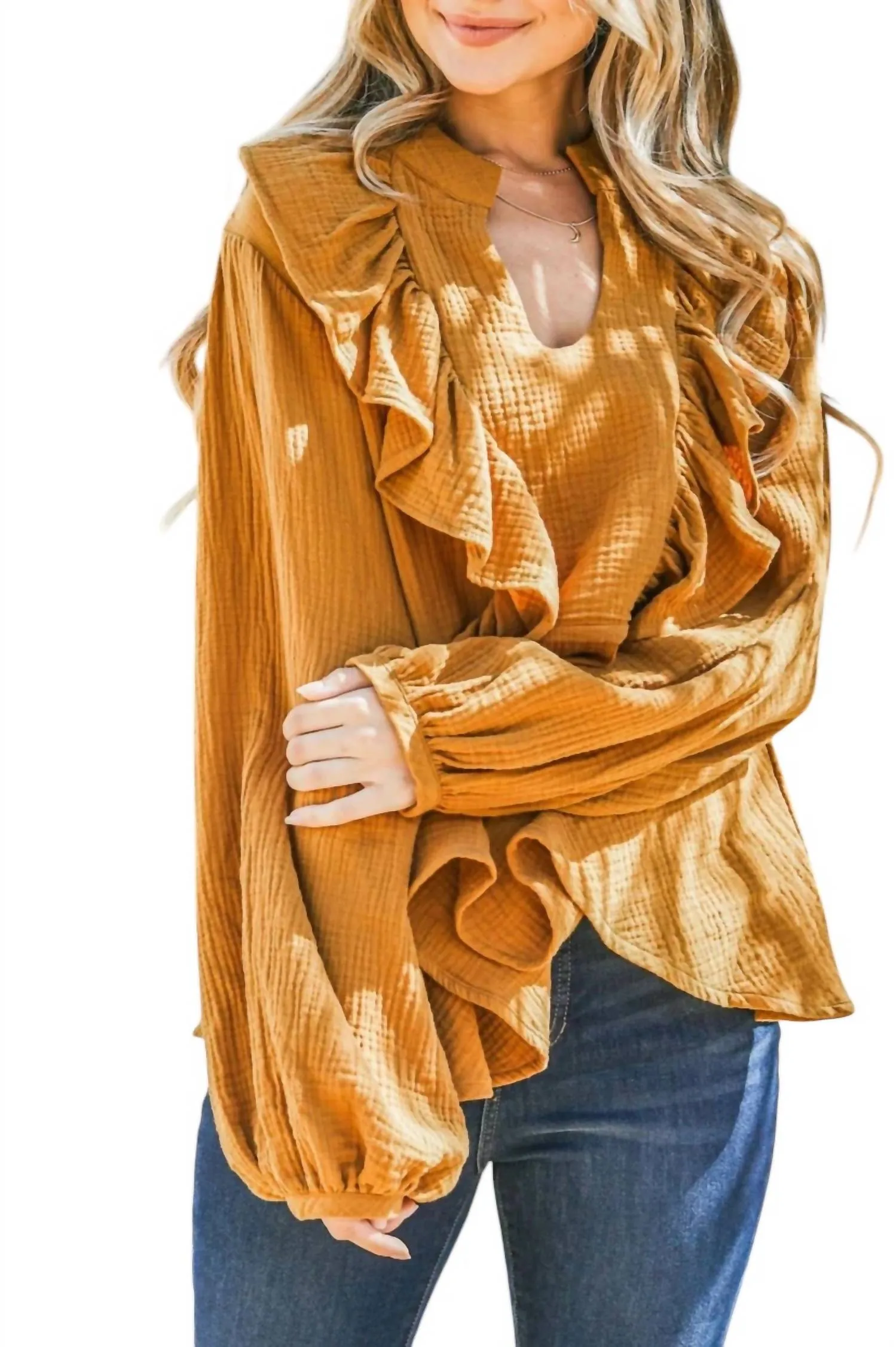 And The Why - Ruffle Blouse