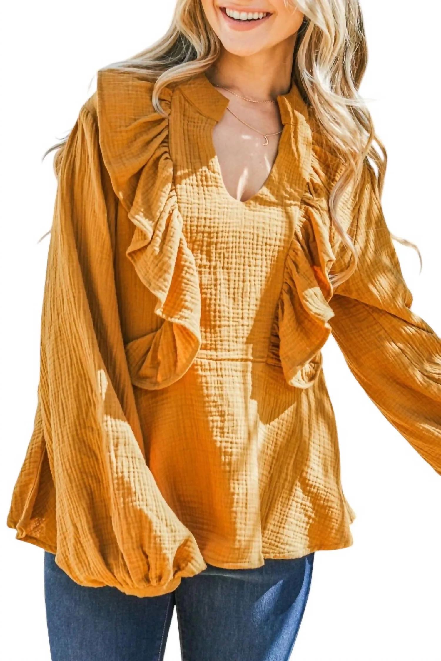 And The Why - Ruffle Blouse