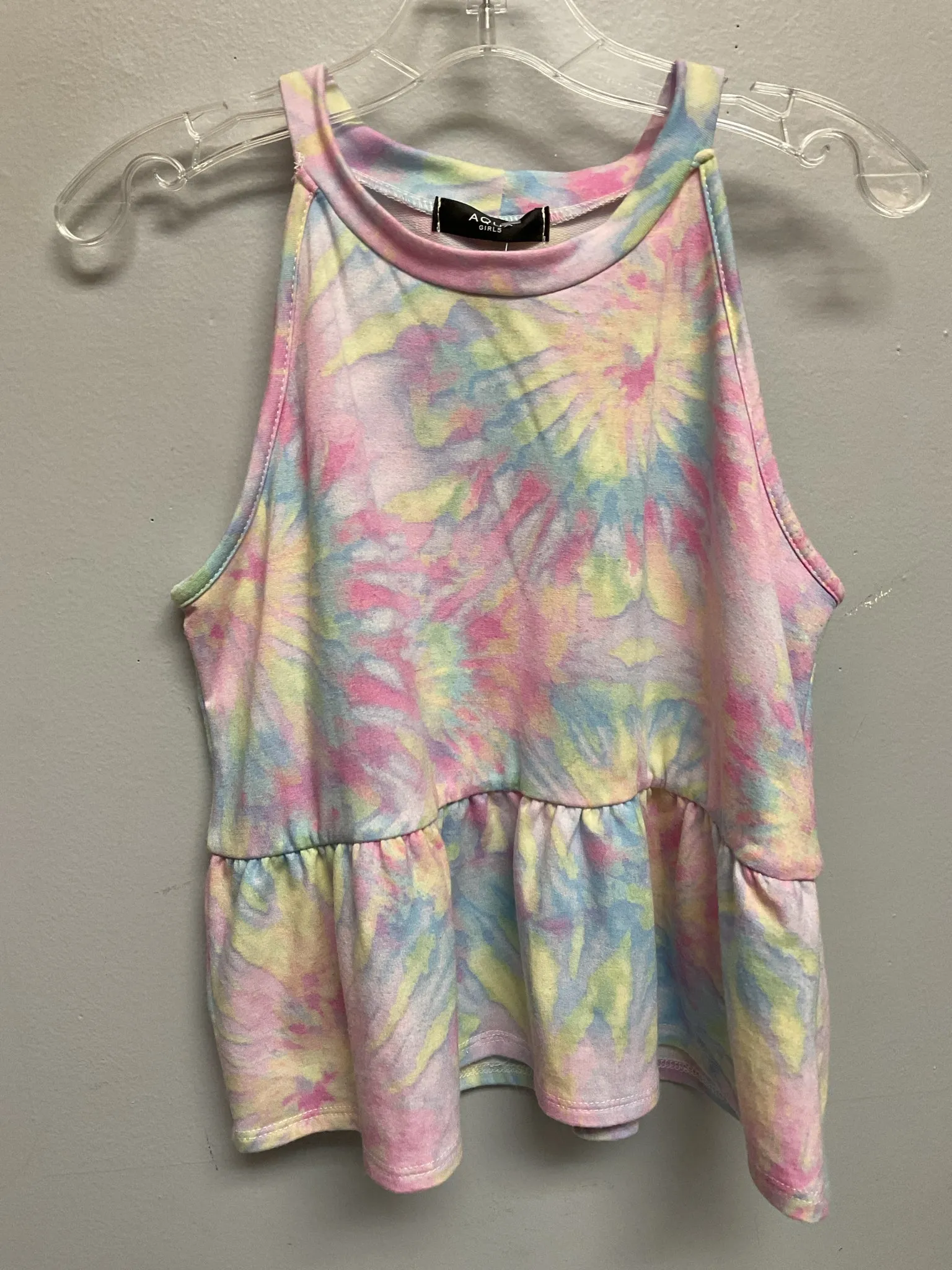 Aqua Size 12 Pastel Polyester Big Boys Tees/Polos/Tunics