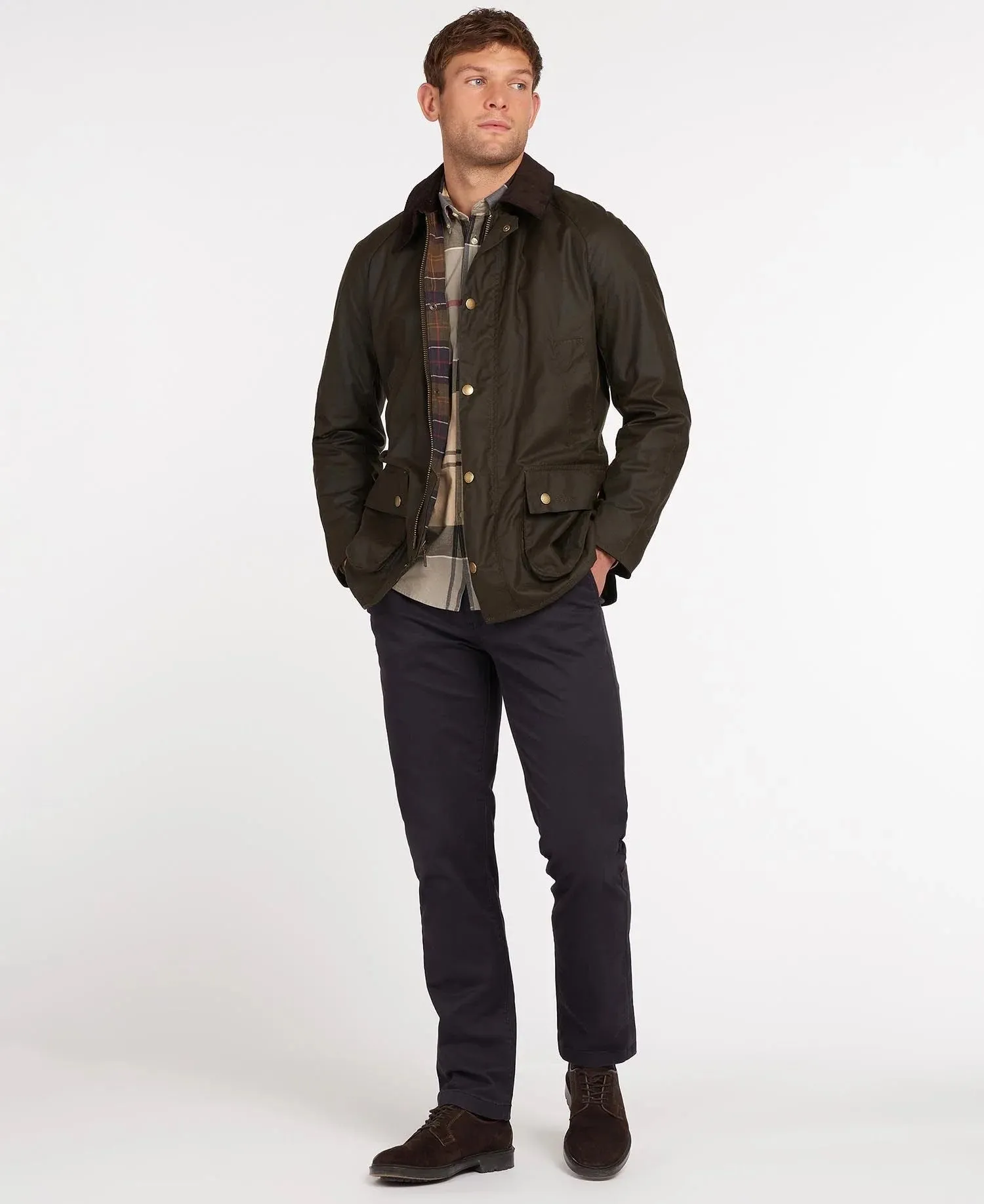 Barbour Ashby Wax Jacket - Olive