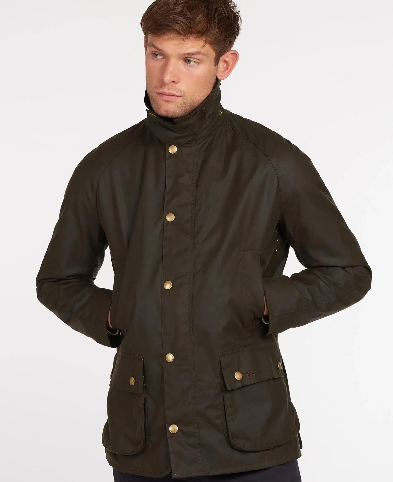 Barbour Ashby Wax Jacket - Olive