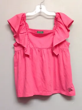 Benetton Size 10 Pink Cotton Big Girls Tees/Polos/Tunics