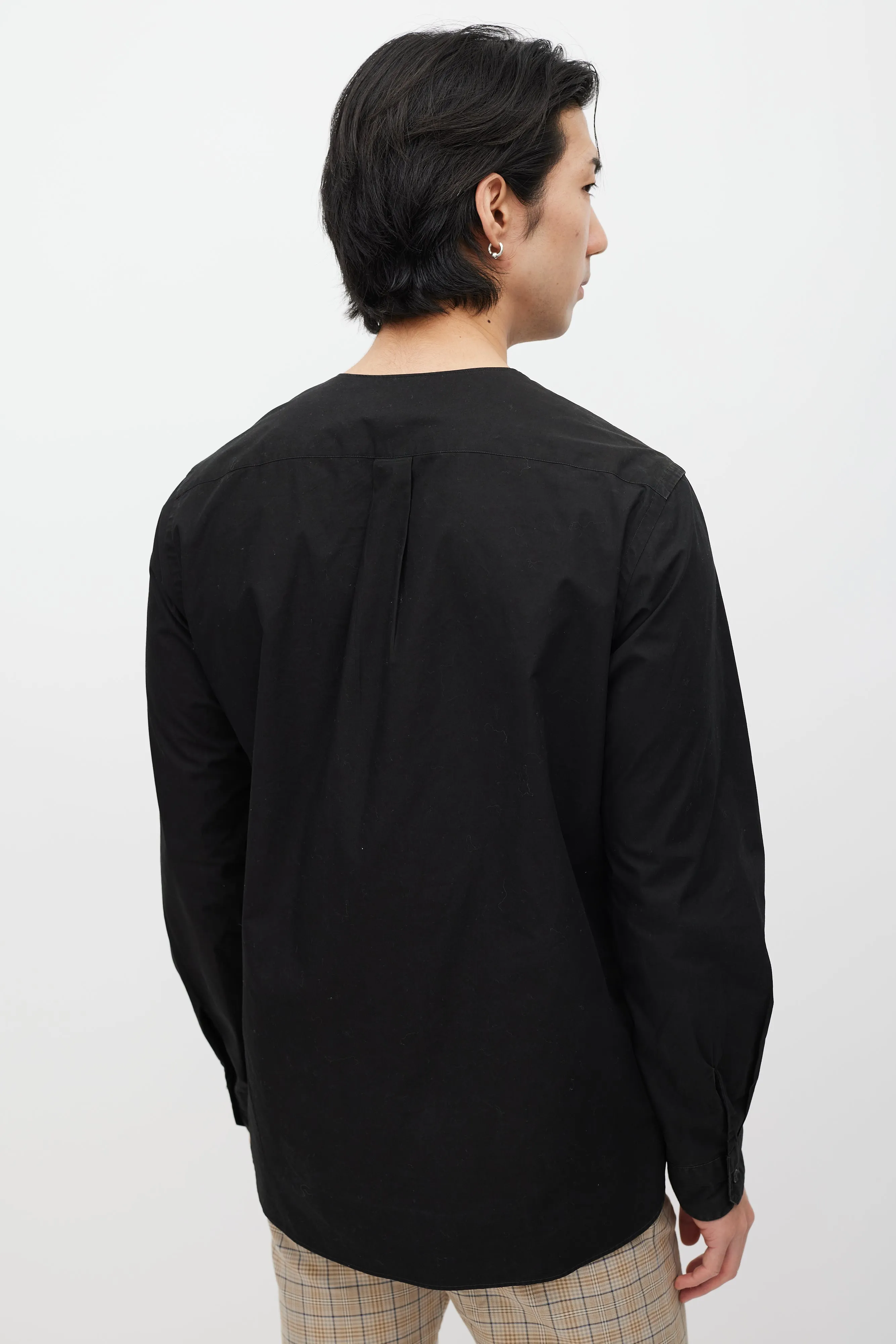 Black V-Neck Shirt