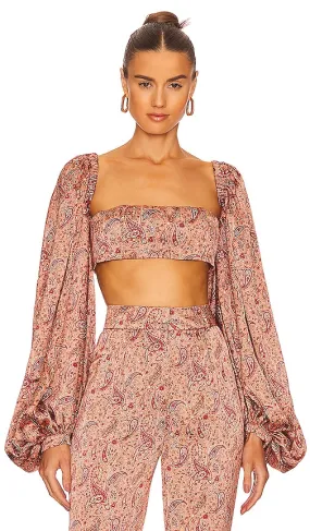 Bronx and Banco Nadia Crop Top in Rose