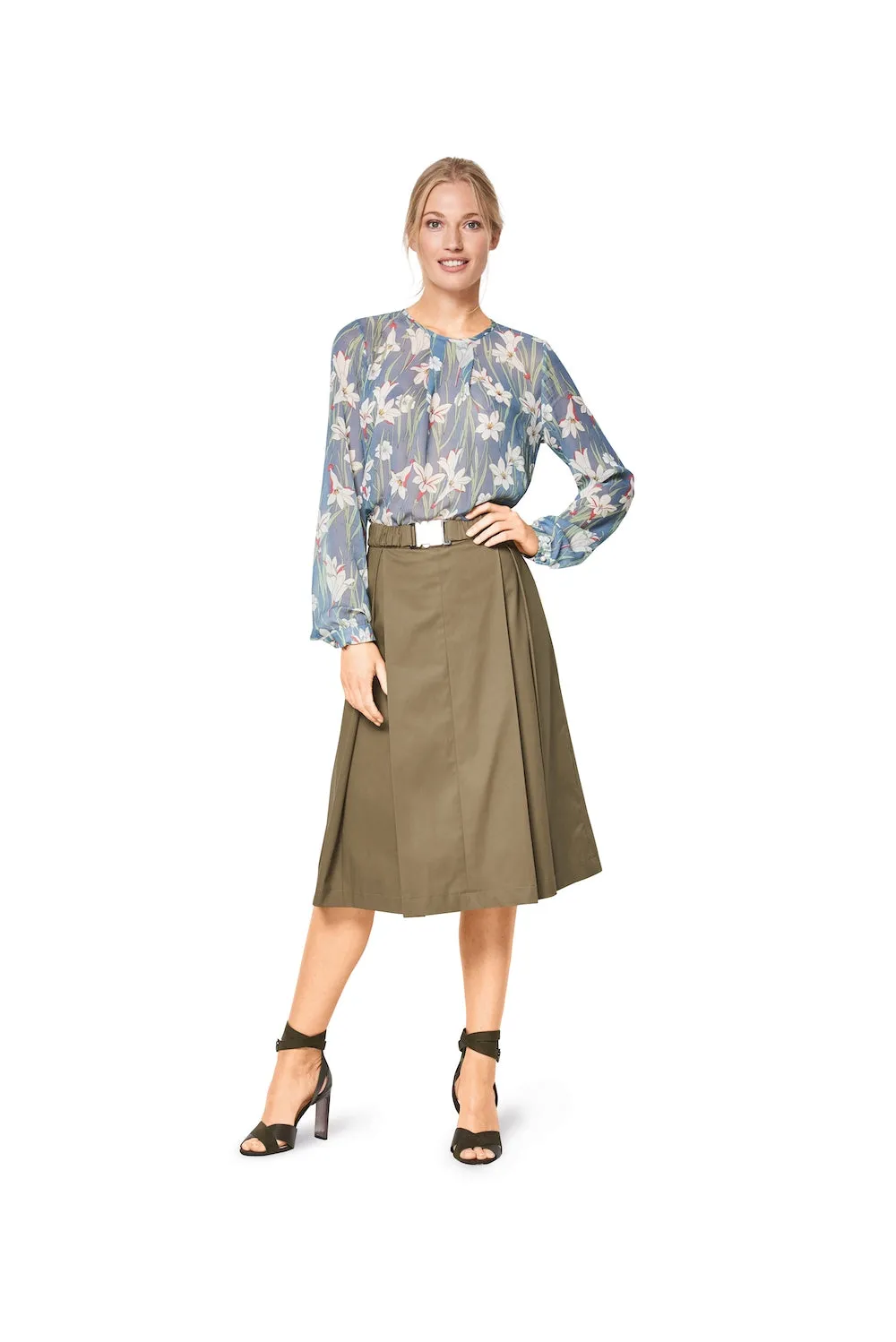 Burda Pattern 6434 Misses' Feminine Blouses (8-18)
