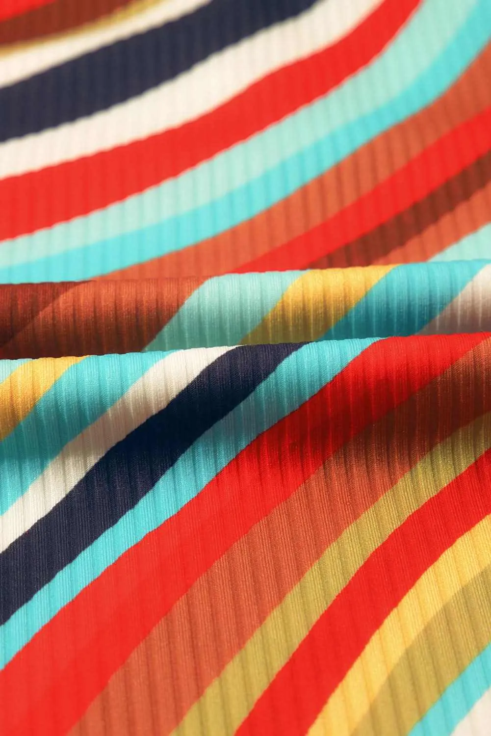 Chic multicolor striped tank top