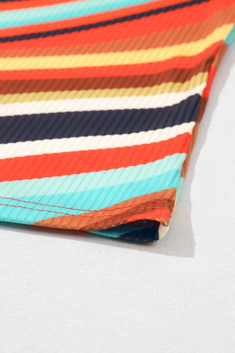 Chic multicolor striped tank top