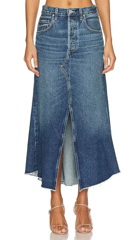 Citizens of Humanity Mina Reworked Skirt in Blue