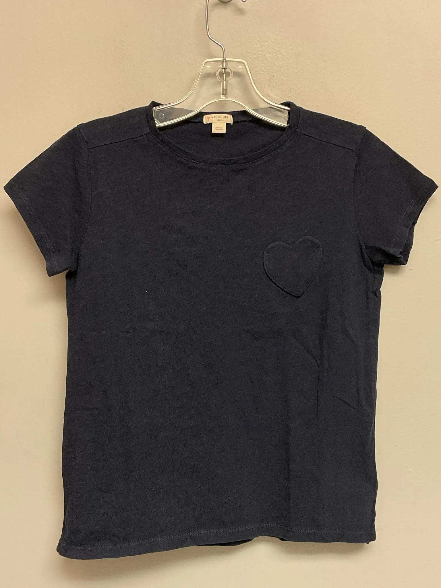 Crew Cuts Size 14 Navy Cotton Big Girls Tees/Polos/Tunics