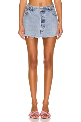 Eb Denim Vintage Mini Skirt, Light