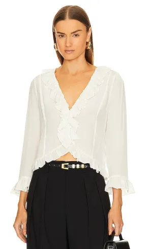 Equipment Yasmina Blouse in White