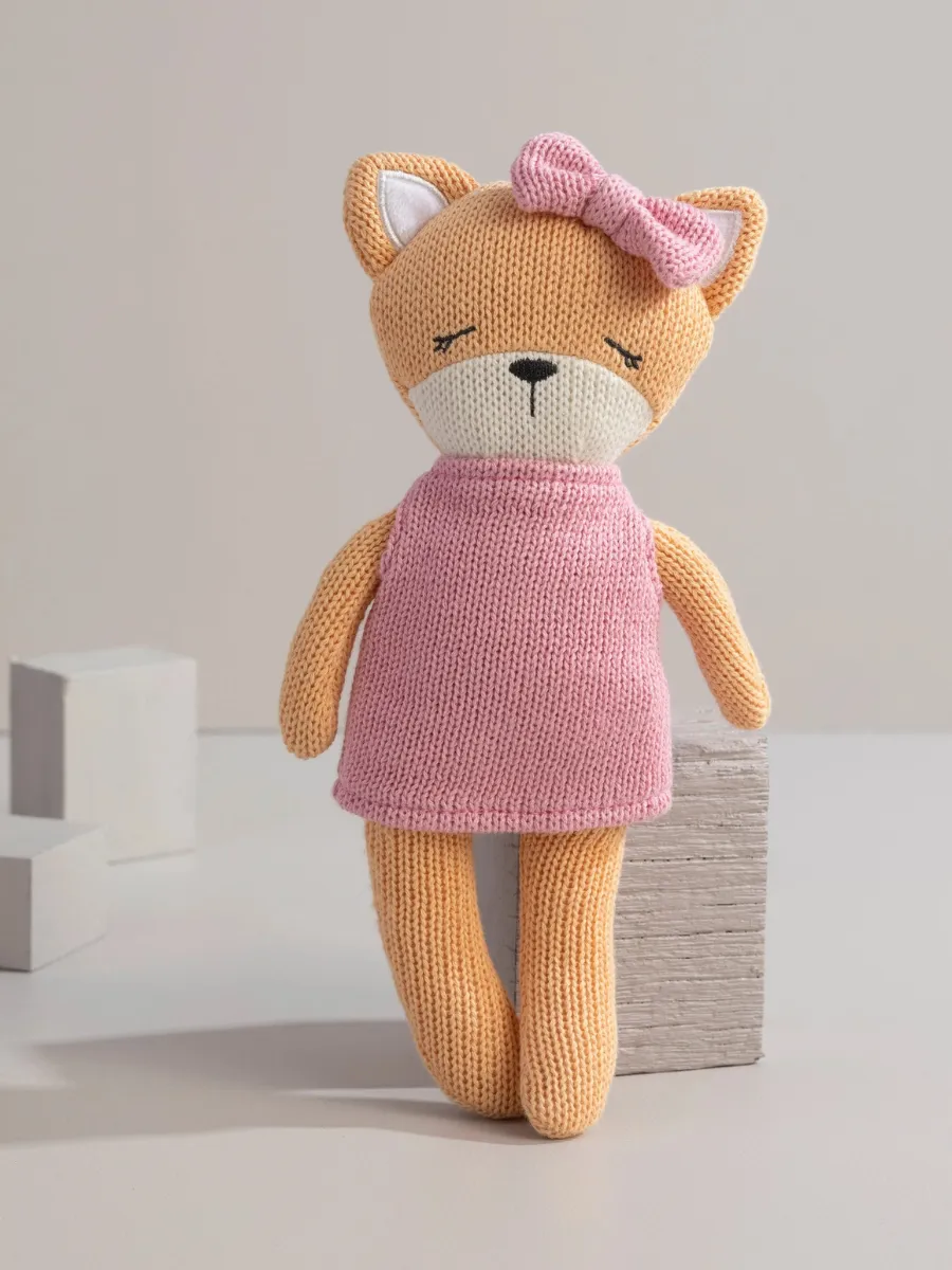 Frankie The Fox Knitted Animal