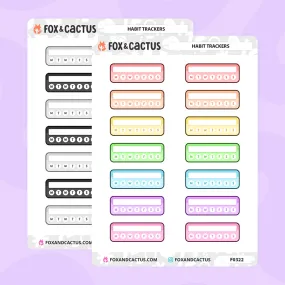 Habit Tracker Stickers