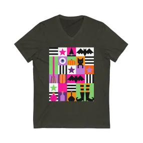 Hocus Pocus Jersey Short Sleeve V-Neck Tee