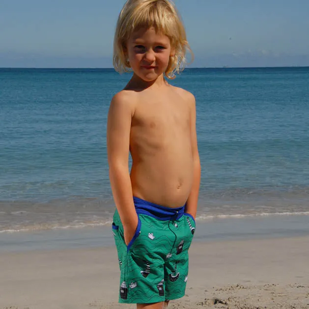Kids Going Out Boardies: Shipping Lanes