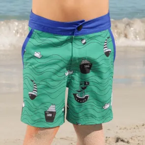 Kids Going Out Boardies: Shipping Lanes