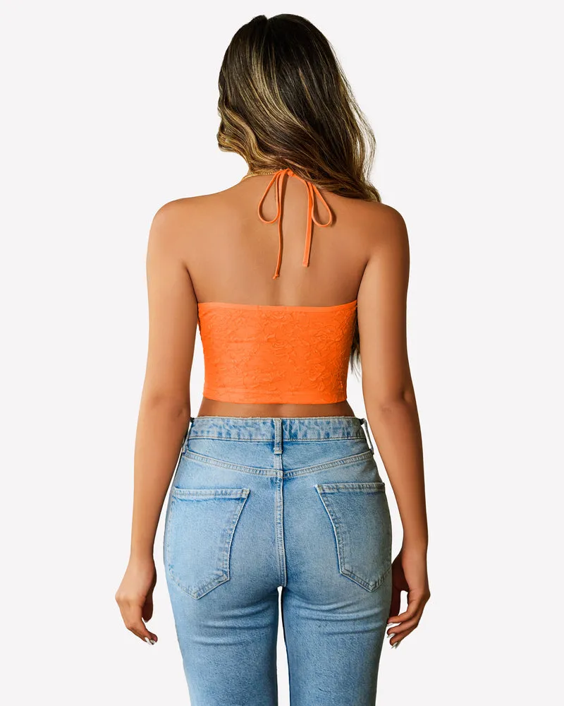 Lace Camisole Y2k Halter Crop Top
