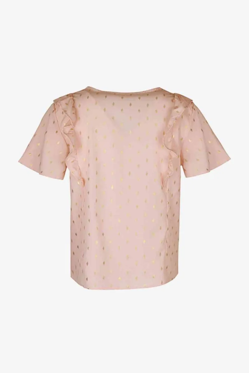 Making Plans Short Sleeve Ruffled Blouse