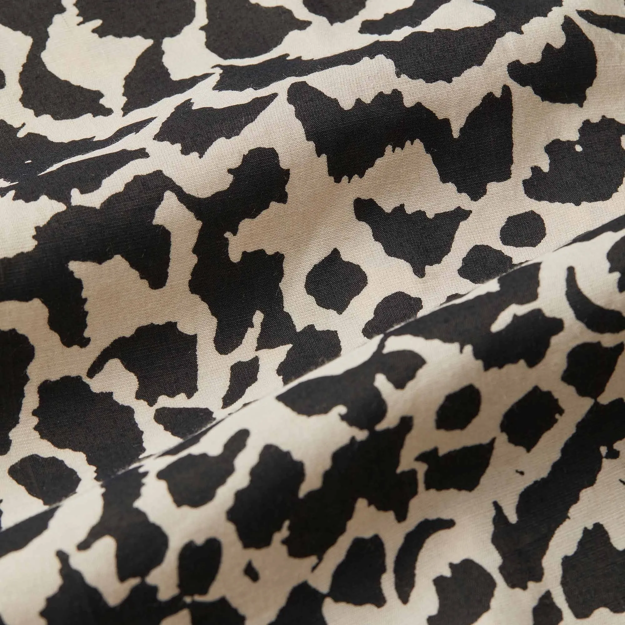 Masai MaIduki Shirt In Beige/ Black Animal Print