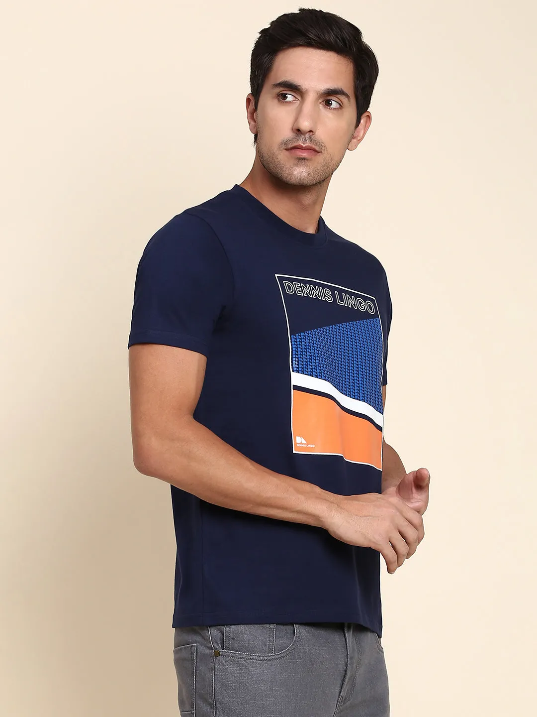 Men's Comfortable And Stylish Navy Casual Polo Tshirt