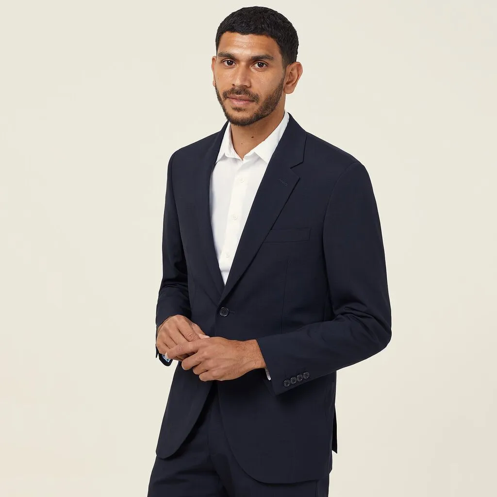 Men's Stretch Wool Blend 2 Button Jacket - CATB7K