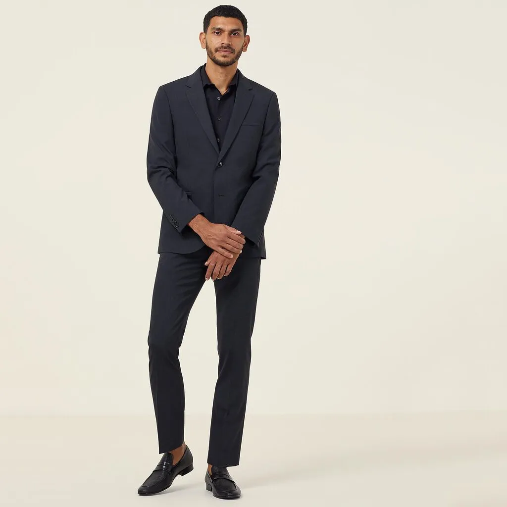 Men's Stretch Wool Blend 2 Button Jacket - CATB7K