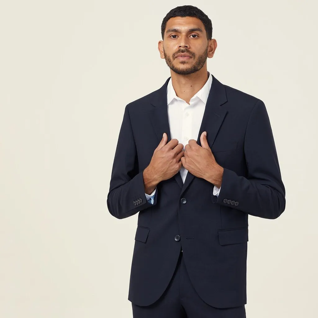 Men's Stretch Wool Blend 2 Button Jacket - CATB7K