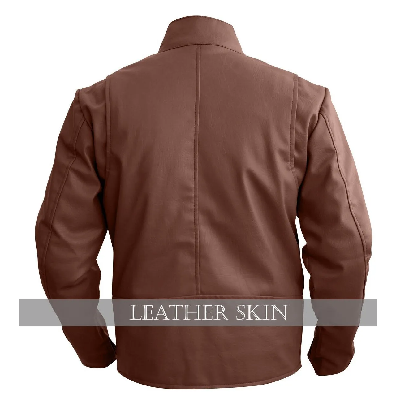 NWT Stylish Brown Men Stylish Synthetic  Leather Jacket