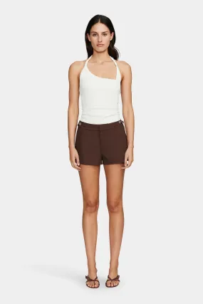 PHEOBE MINI SHORTS | CHOCOLATE