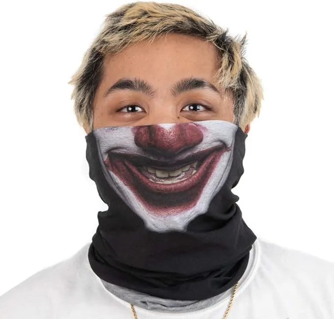 Photorealistic Clown Polyester Multi-functional Headwear