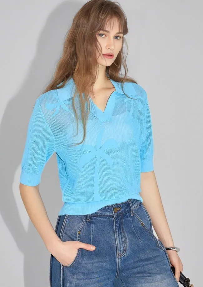 RESORT POLO NECK KNIT