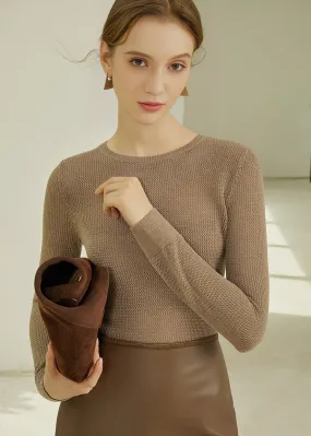 ROUND NECK TIGHT KNIT