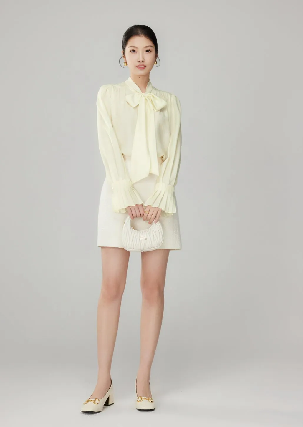 SHINING RIBBON TIE SHIRT