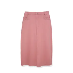 STRETCH COLORED DENIM  SKIRT