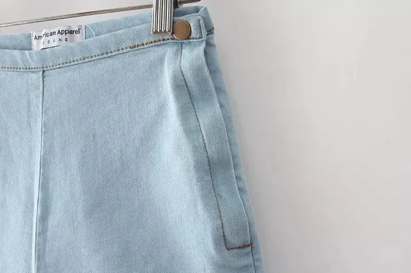 Stylish Female High Waist Denim Shorts