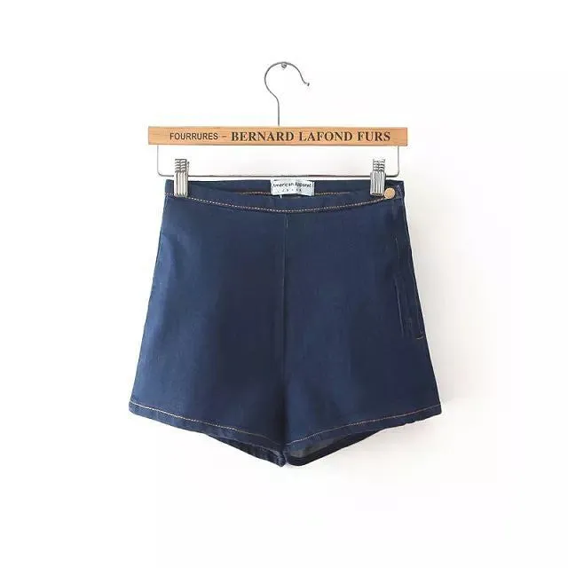 Stylish Female High Waist Denim Shorts