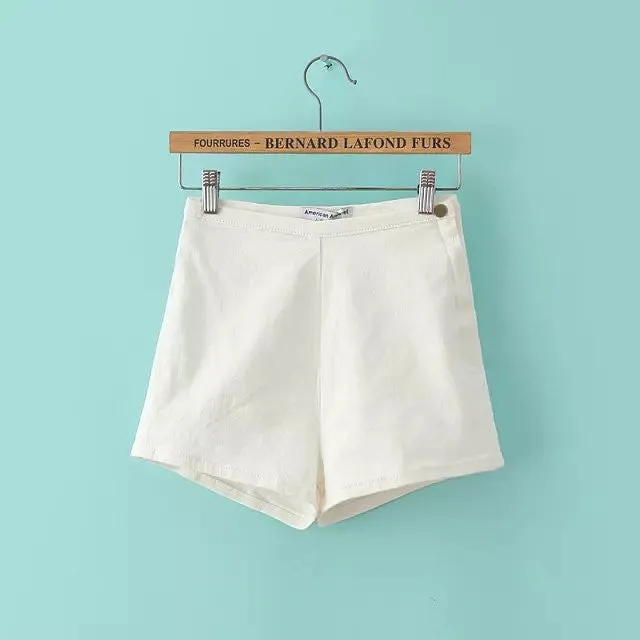 Stylish Female High Waist Denim Shorts