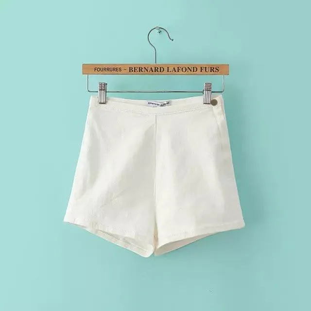 Stylish Female High Waist Denim Shorts