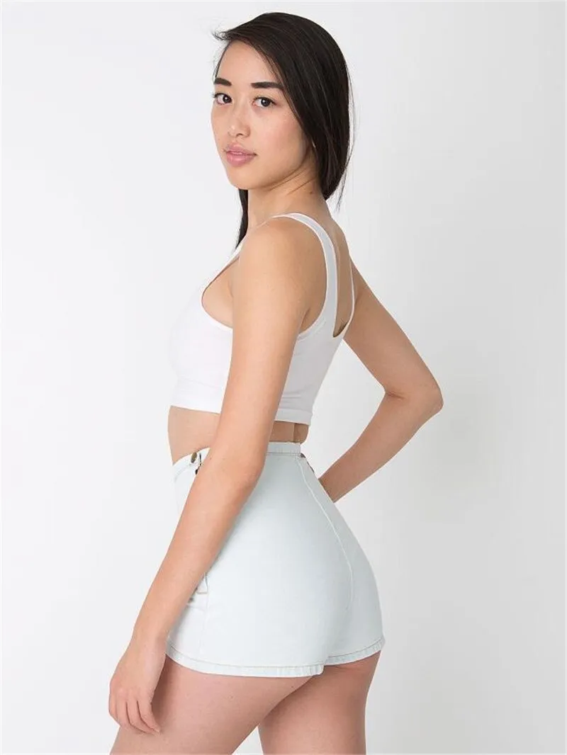 Stylish Female High Waist Denim Shorts