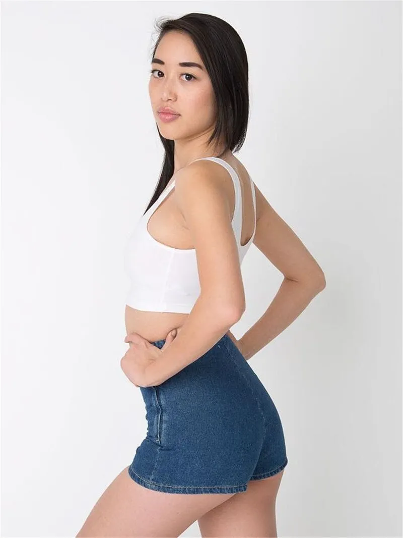 Stylish Female High Waist Denim Shorts