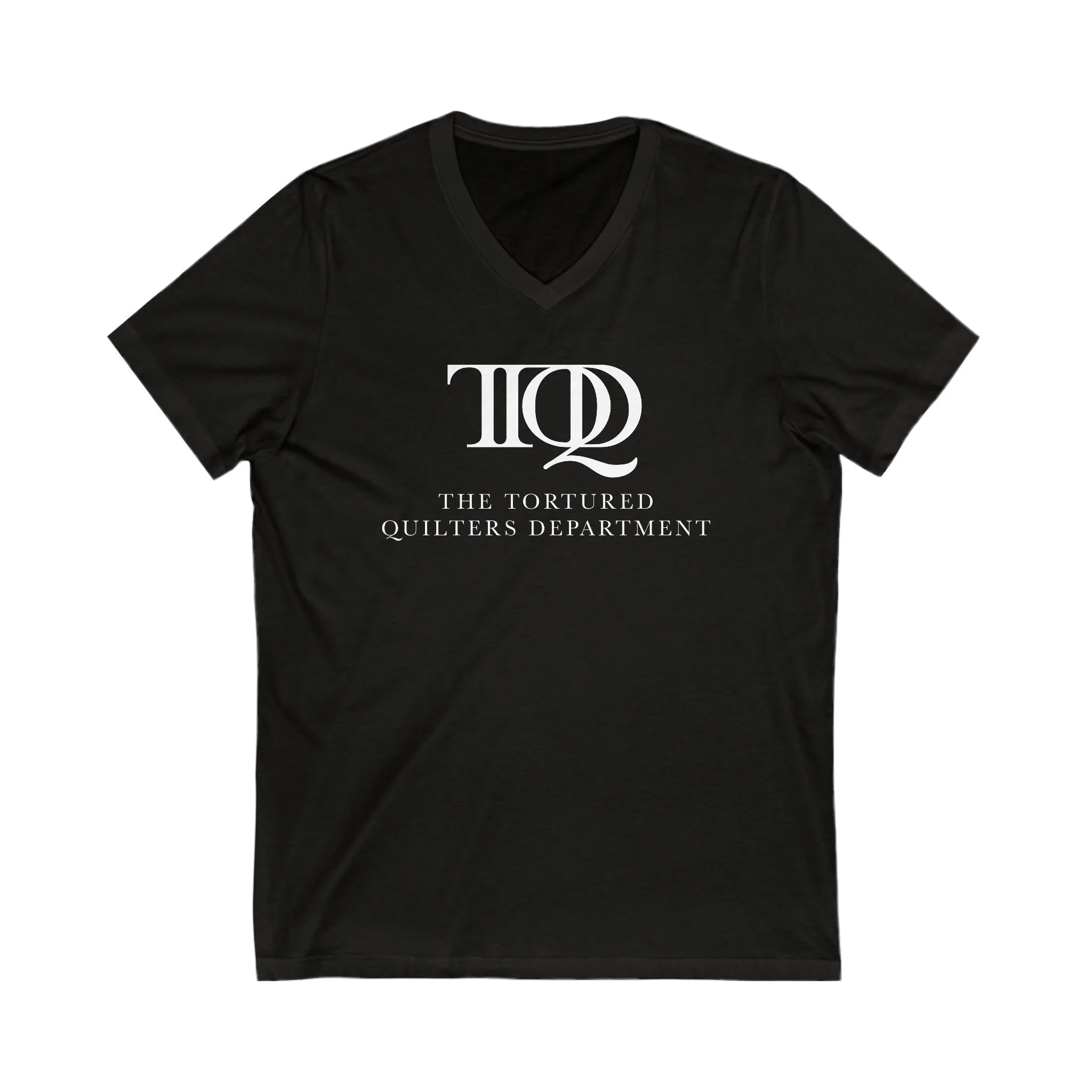 The Tortured Quilters Department Unisex Jersey Short Sleeve V-Neck Tee