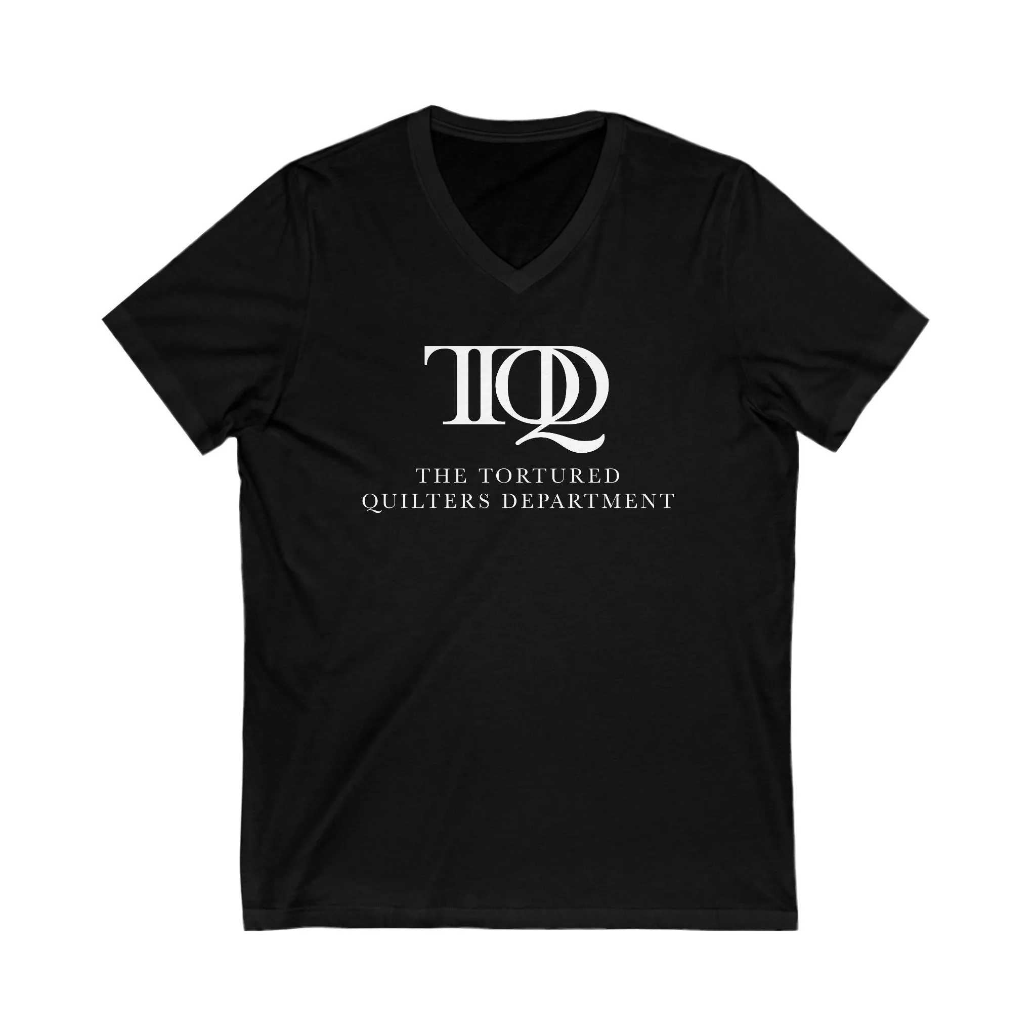 The Tortured Quilters Department Unisex Jersey Short Sleeve V-Neck Tee