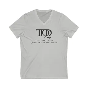 The Tortured Quilters Department Unisex Jersey Short Sleeve V-Neck Tee