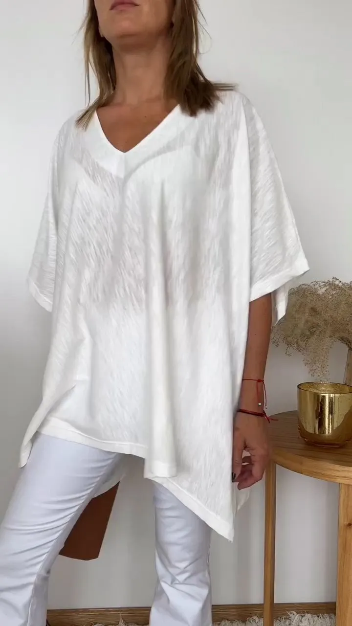 V-neck Short-sleeved Comfortable Top
