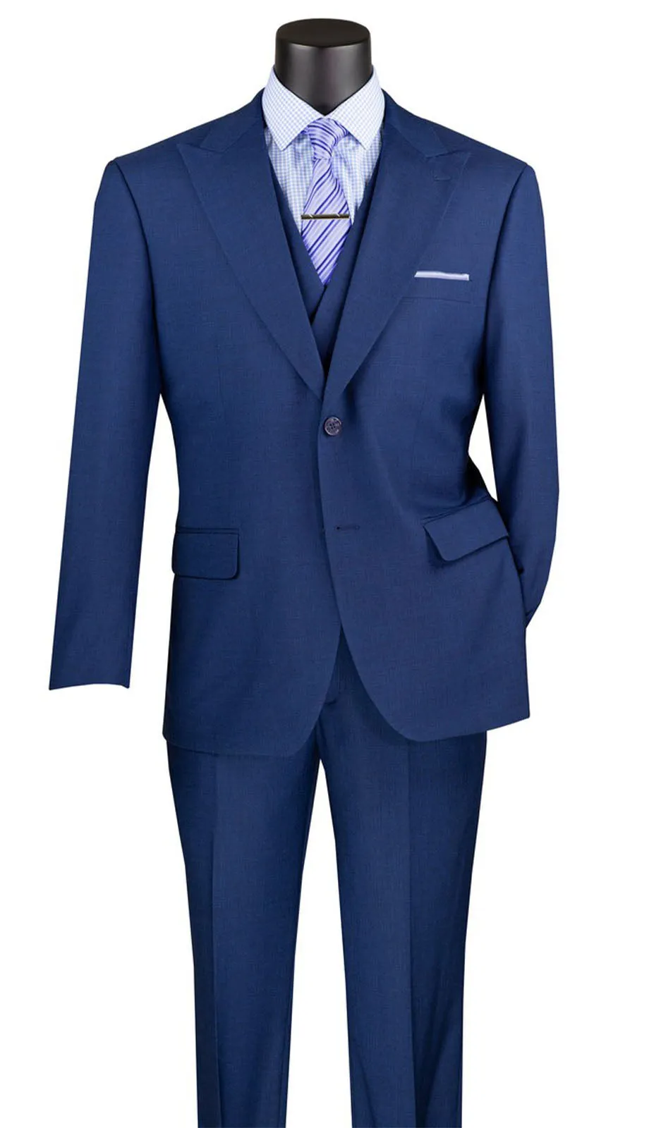 Vinci  MV2K-2-NVY Mens Suit