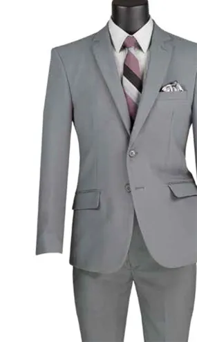 Vinci  S-2PP-MGRY Mens Suit