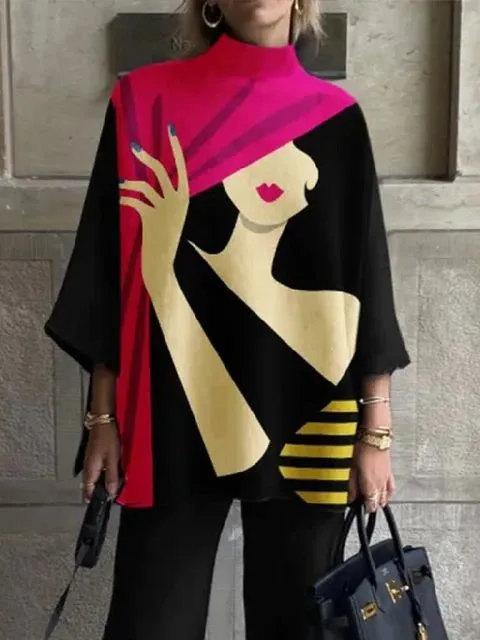 Women Fashion Personality Long Sleeve Casual Tops Spring Autumn 071010866